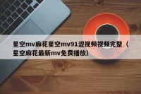 星空mv麻花星空mv91涩视频视频完整（星空麻花最新mv免费播放）